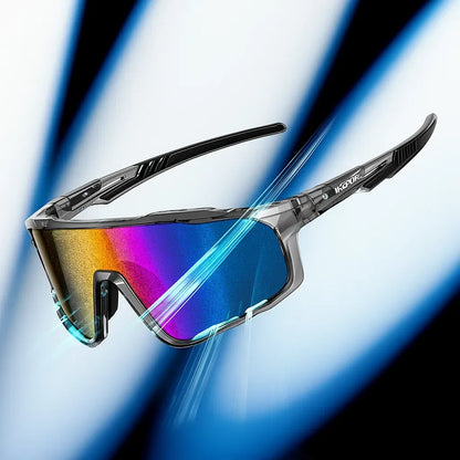 Óculos Unissex Esportivo Profissional com Proteção UV400 Alta Tecnologia Storm Brilho Aero